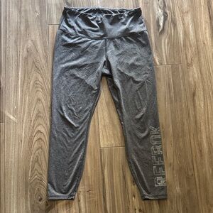 Reebok Gray Women's Yoga Gym Leggings L